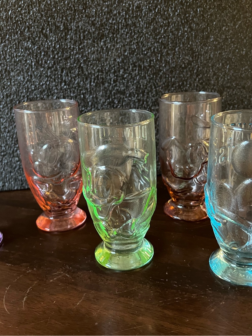 Disney Embossed Glass Tumbler Set - Green Accent